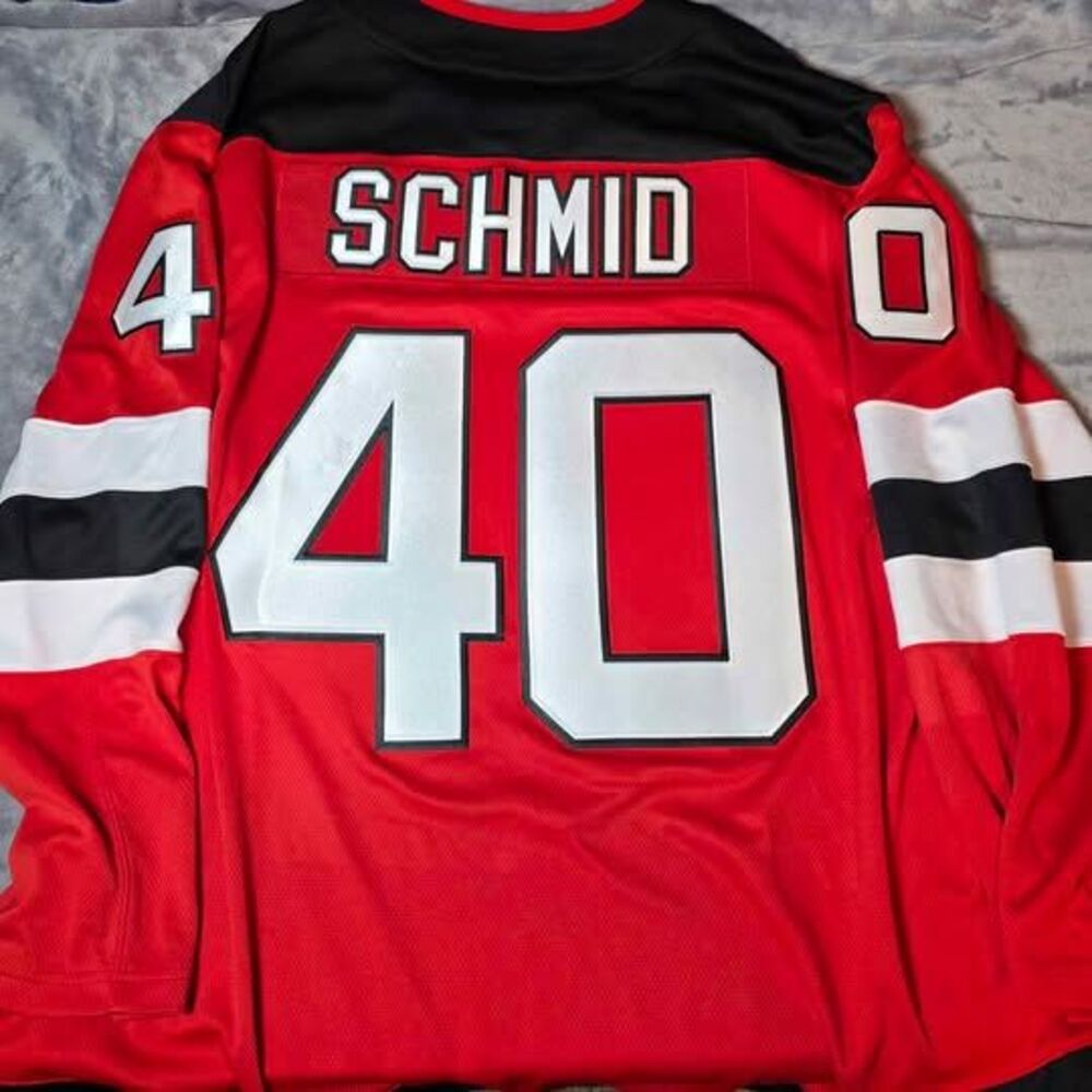 Akira Schmid New Jersey Devils Mens 2XL Fanatics Hockey Jersey